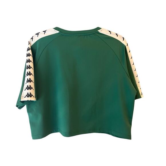 Kappa Banda Atum Boxy T-shirt size Small Green Athleisure Slightly Cropped - Picture 5 of 10